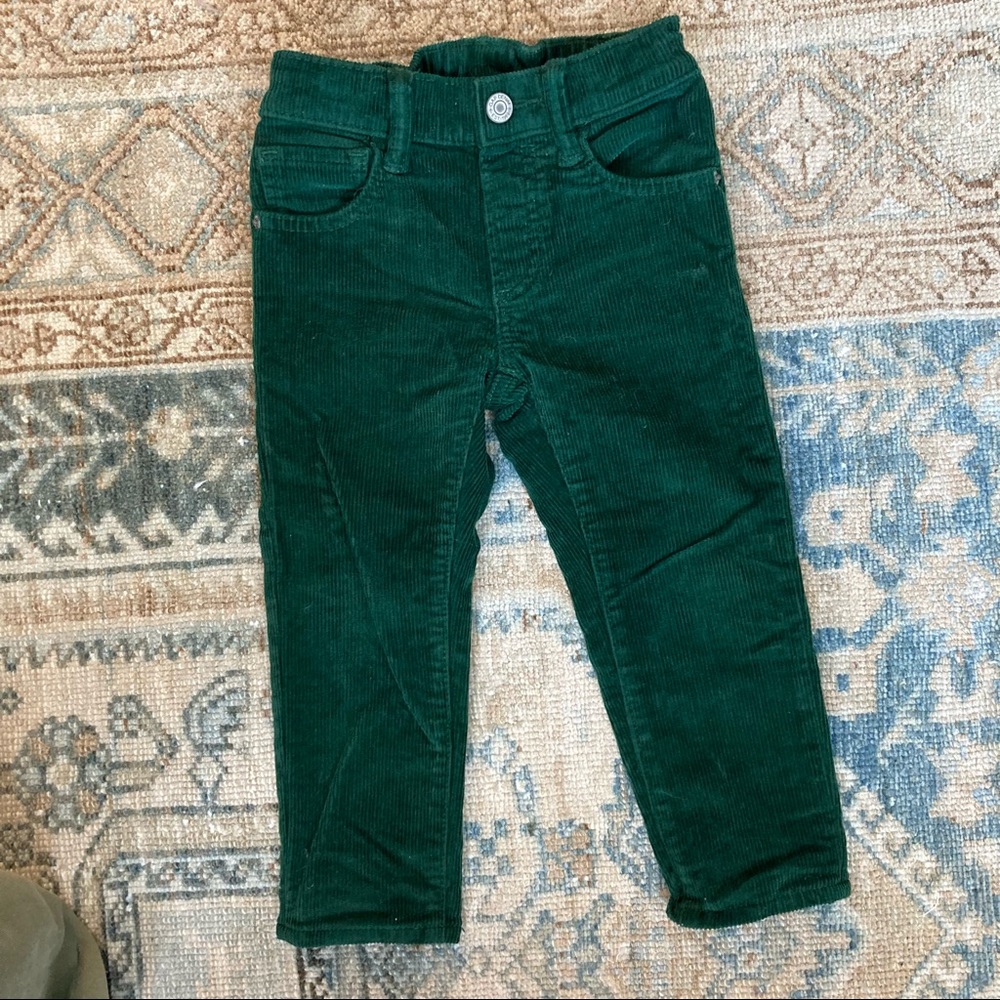 GAP kids dark green corduroy pants